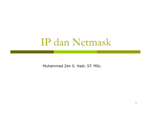 Modul 4 IP dan Netmask