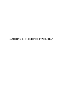 lampiran 1 : kuesioner penelitian