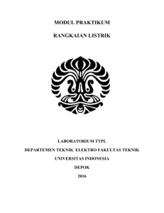 modul praktikum rangkaian listrik