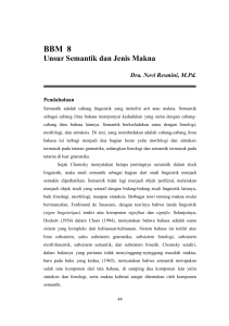 Semantik Bahasa Indonesia BBM 8