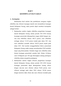 bab v kesimpulan dan saran - UIN SMH Banten Institutional