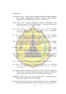 97 Daftar Pustaka Ani Wijayanti, 2010. “Analisis Dimensi Kualitas