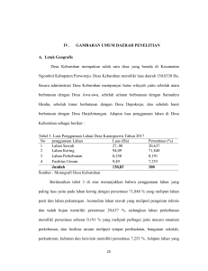 IV. GAMBARAN UMUM DAERAH PENELITIAN A