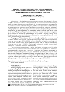 analisis pengaruh inflasi, kurs dollar amerika, suku