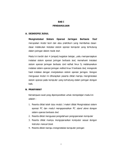 BAB I-IV Menginstalasi SOJ Berbasis Text