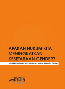 apakah hukum kita meningkatkan kesetaraan gender?
