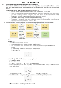 bentuk molekul - Teknik Kimia Undip