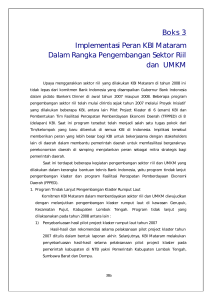 Boks 3 Implementasi Peran KBI Mataram Dalam Rangka