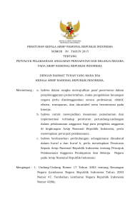 Peraturan Kepala Arsip Nasional Republik Indonesia Nomor 39