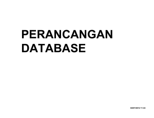 perancangan perancangan database - E