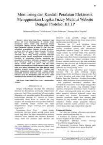 Monitoring dan Kendali Peralatan Elektronik Menggunakan Logika