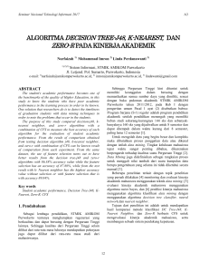 algoritma decision tree-j48, k-nearest, dan
