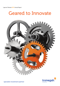 Geared to Innovate - PT Trimegah Sekuritas