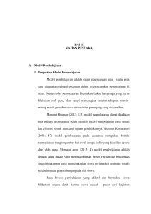 10 BAB II KAJIAN PUSTAKA A. Model Pembelajaran 1. Pengertian