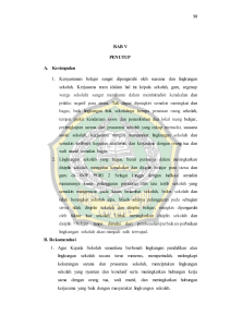 BAB V PENUTUP A. Kesimpulan 1. Kenyamanan belajar sangat