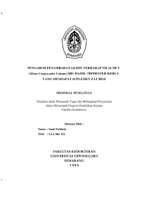 Mean Corpuscular Volume - Eprints undip