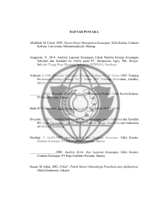 analisis rasio keuangan untuk menilai kinerja keuangan sebelum