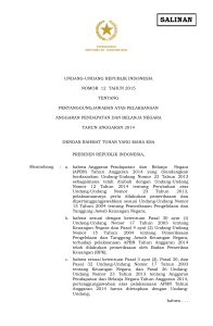 undang-undang republik indonesia nomor 12 tahun 2015