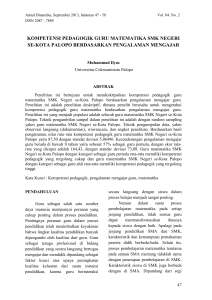 kompetensi pedagogik guru matematika smk negeri se