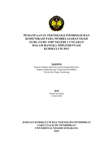 pemanfaatan teknologi informasi dan komunikasi pada