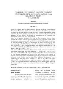 pengaruh pertumbuhan ekonomi terhadap peningkatan pendapatan