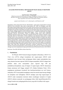 ANALISIS POTENSI DESA MENGHADAPI MASYARAKAT