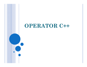 operator c++