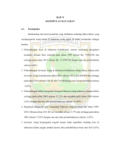 BAB VI KESIMPULAN DAN SARAN 6.1. Kesimpulan Berdasarkan