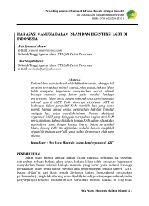 hak asasi manusia dalam islam dan eksistensi lgbt di indonesia