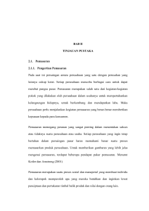 BAB II TINJAUAN PUSTAKA 2.1. Pemasaran 2.1.1. Pengertian