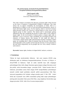 diskursus hak asasi manusia di indonesia