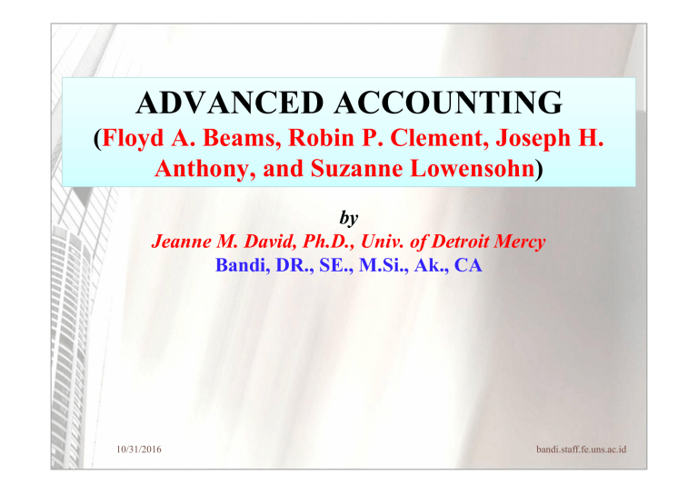 Advance accounting