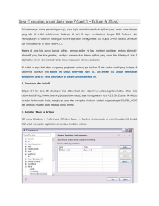 Java Enterprise, mulai dari mana ? (part 3 – Eclipse