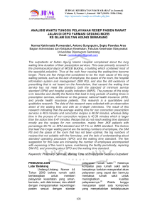 analisis waktu tunggu pelayanan resep pasien rawat jalan di