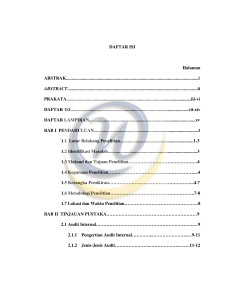 Daftar Isi - Widyatama Repository