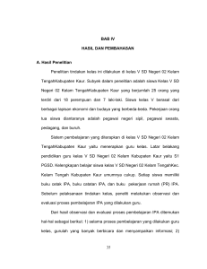 35 BAB IV HASIL DAN PEMBAHASAN A. Hasil Penelitian Penelitian