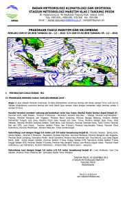 prakiraan cuaca maritim dan gelombang badan meteorologi