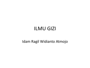 ILMU GIZI - Idam Ragil Widianto Atmojo