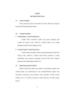 BAB III METODE PENELITIAN 3.1. Lokasi Penelitian Lokasi