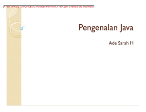 Pengenalan Java - UIGM | Login Student