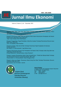 Jurnal Ilmu Ekonomi JIE - Simpemaus