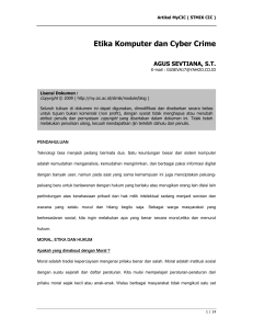 Etika Komputer dan Cyber Crime