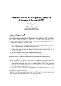 Problem-based learning (PBL) berbasis teknologi informasi