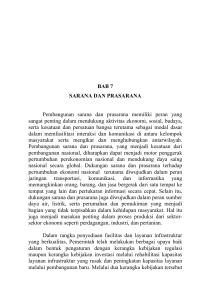 BAB 7 SARANA DAN PRASARANA Pembangunan