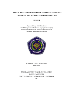 perancangan prototipe sistem informasi