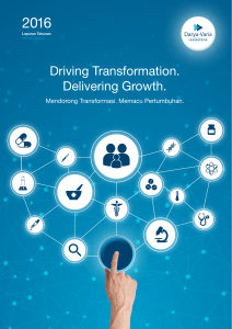Driving Transformation. Delivering Growth. - Darya