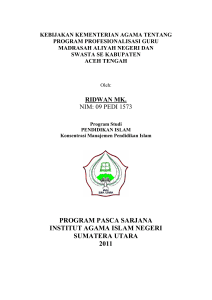 instrumen penelitian - Repository UIN Sumatera Utara