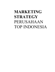 marketing strategy perusahaan top indonesia