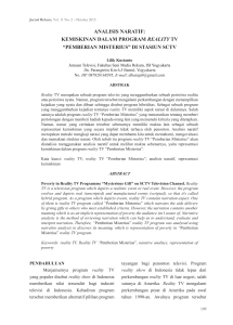 analisis naratif - Jurnal ISI Yogyakarta