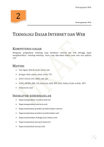 TEKNOLOGI DASAR INTERNET DAN WEB